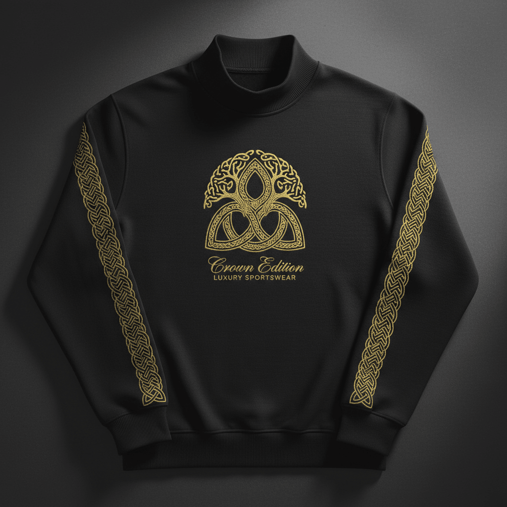 TITAN Celtic Knotwork Crewneck Turtleneck — Druid Edition
