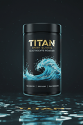 TITAN Electrolyte Powder — Aqua Wave Hydration Design Supplement Container
