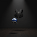 TITAN Volleyball Passing Trainer Crown Edition matte black adjustable harness gold crown logo elastic tether regulation ball