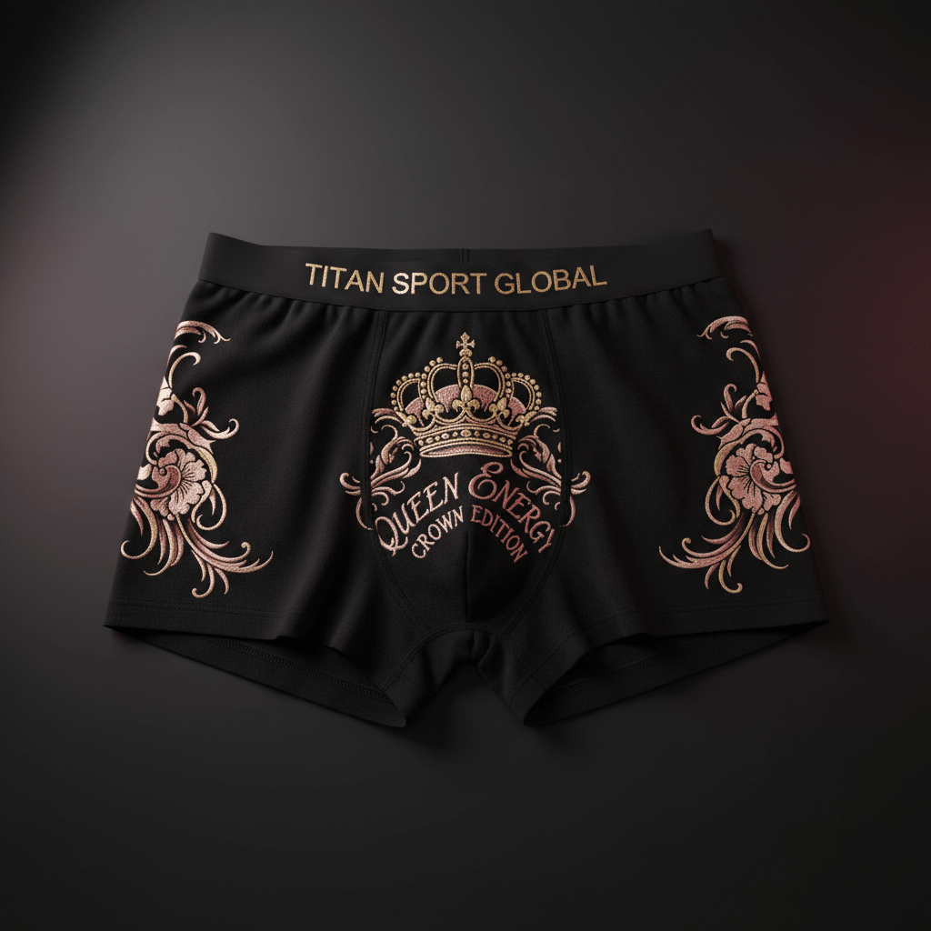 TITAN Women's Cozy Boxer Shorts Crown Edition Dusty Rose Gold