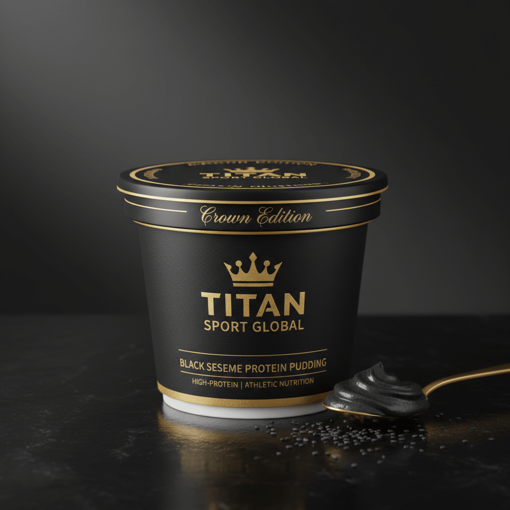 Crown Black Sesame Protein Pudding Cup — TITAN SPORT GLOBAL