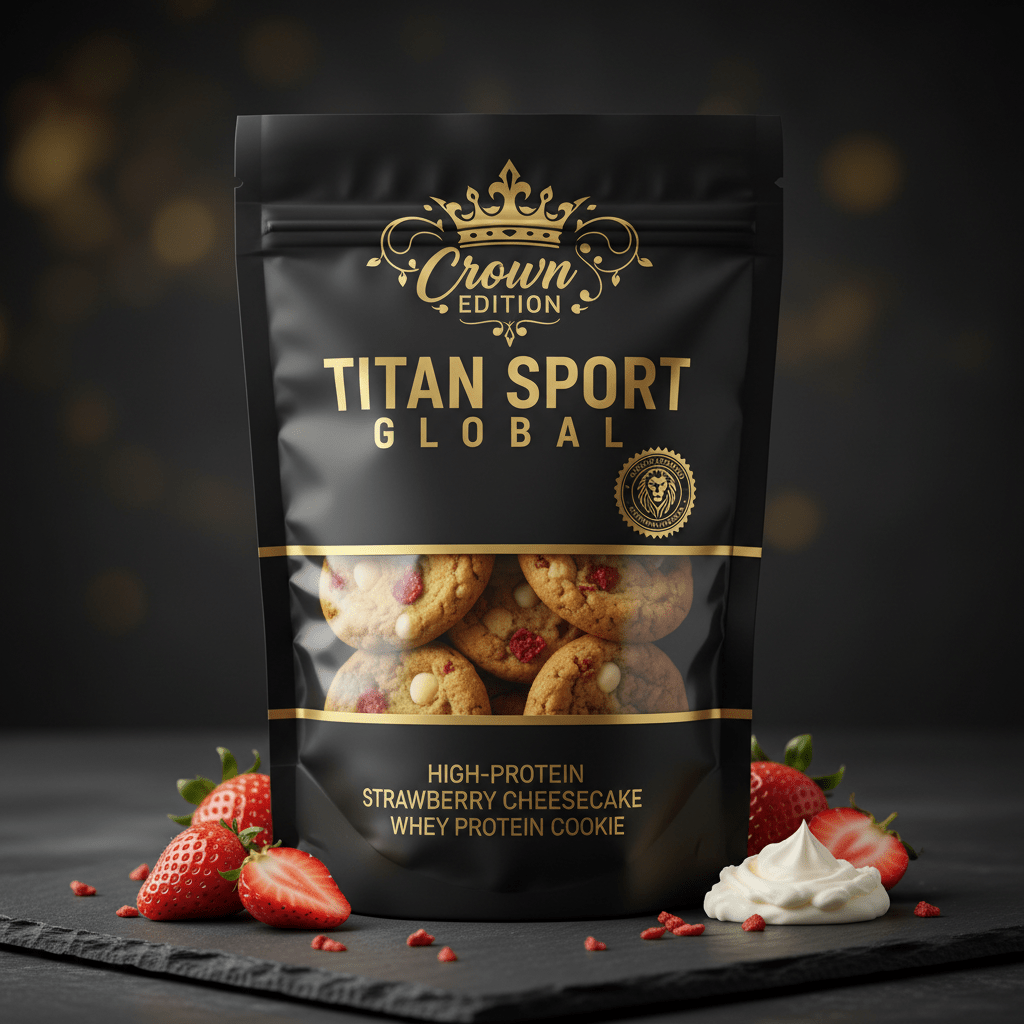 Strawberry Cheesecake Whey Protein Cookie — TITAN SPORT GLOBAL