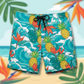 TITAN Men's Swim Trunks — Tropical Paradise vibrant colorful tropical design