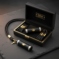 TITAN Crown Edition Rugby Referee Whistle Set Matte Black Gold