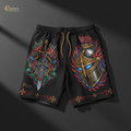 Warrior Of God Men's Shorts — TITAN Crown Edition tattoo artwork