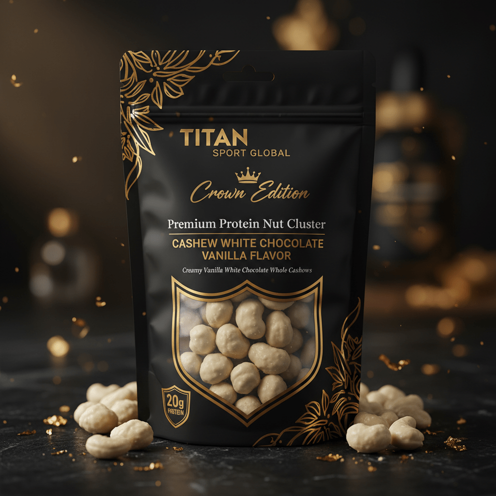 Crown High-Protein White Chocolate Vanilla Cashew Clusters