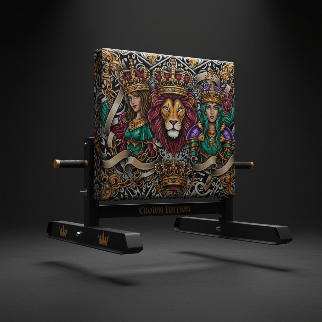 TITAN Crown Edition Push Sled — Crown Edition matte black and gold