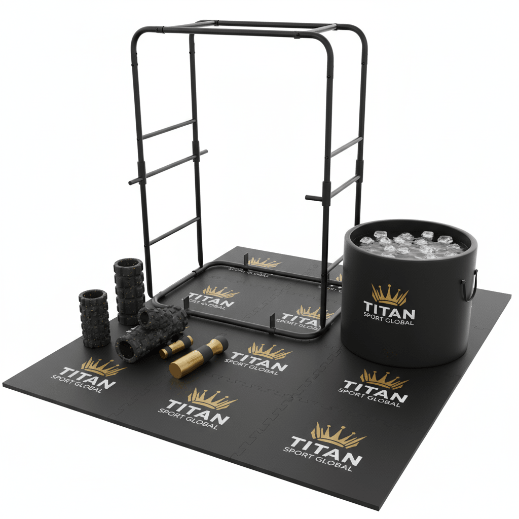 TITAN Home Gym Flooring & Recovery Station — Crown Edition