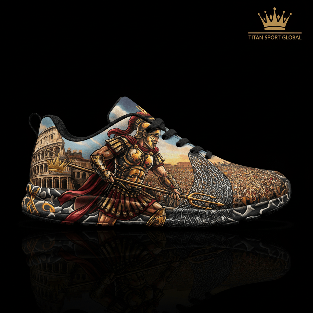 TITAN Crown Edition Color Gladiator Men's Running Shoe Color Tattoo Art