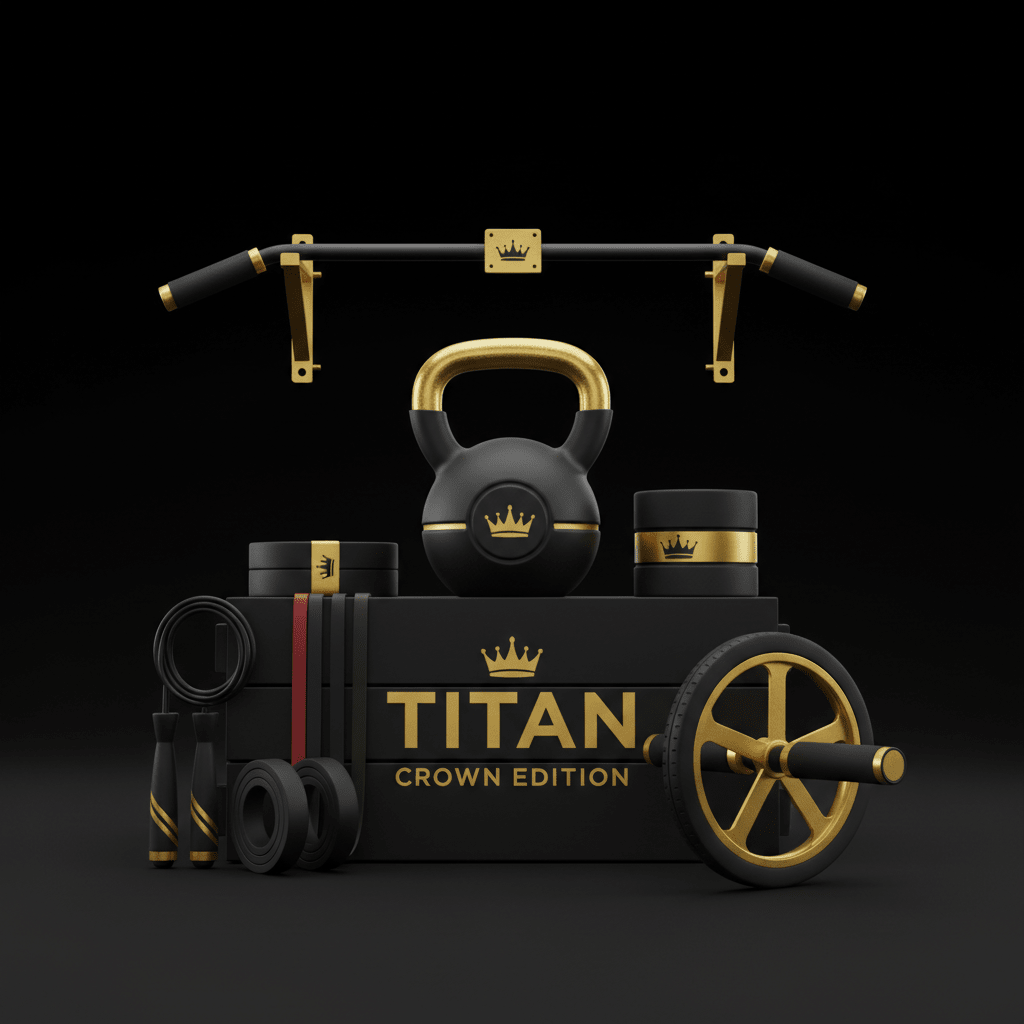 TITAN All-In-One CrossFit Athlete's WOD Performance Home Gym Kit — Crown Edition