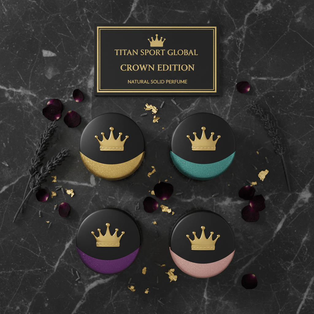 TITAN Crown Edition Luxury Solid Perfume Compact Set