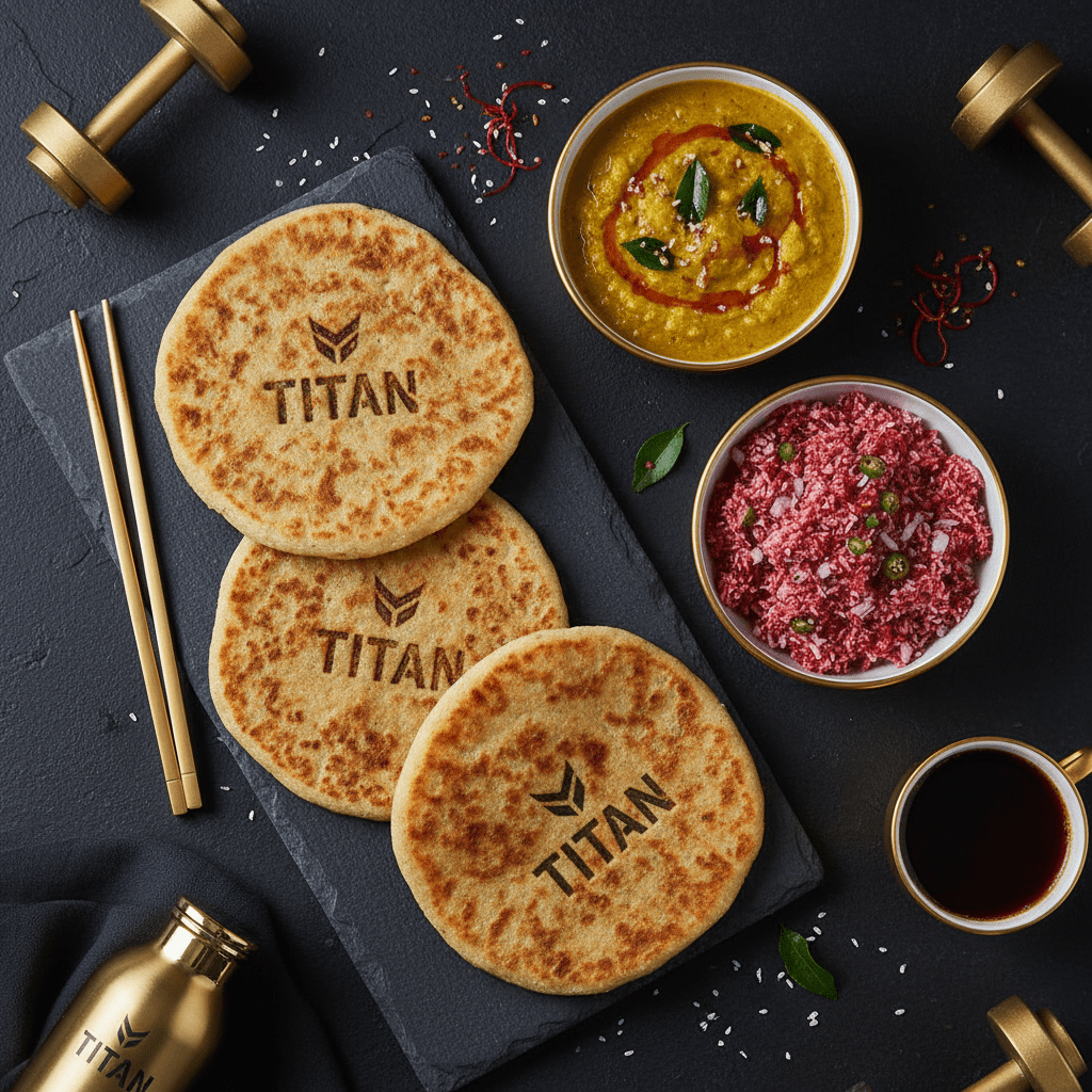 TITAN Sri Lankan Vegan Pol Roti & Dhal Breakfast Plate