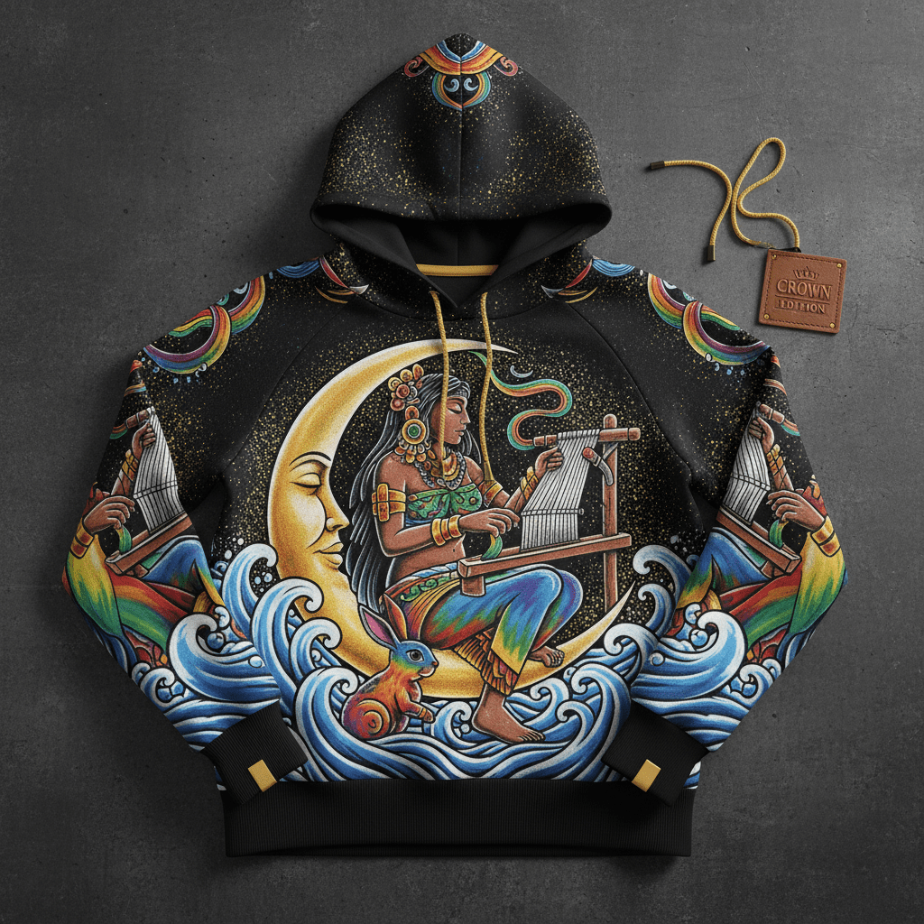 TITAN Women's Ixchel Rainbow Moon Hoodie — Chak Chel Edition