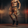 TITAN Men's Training Shorts — Tiger Flame