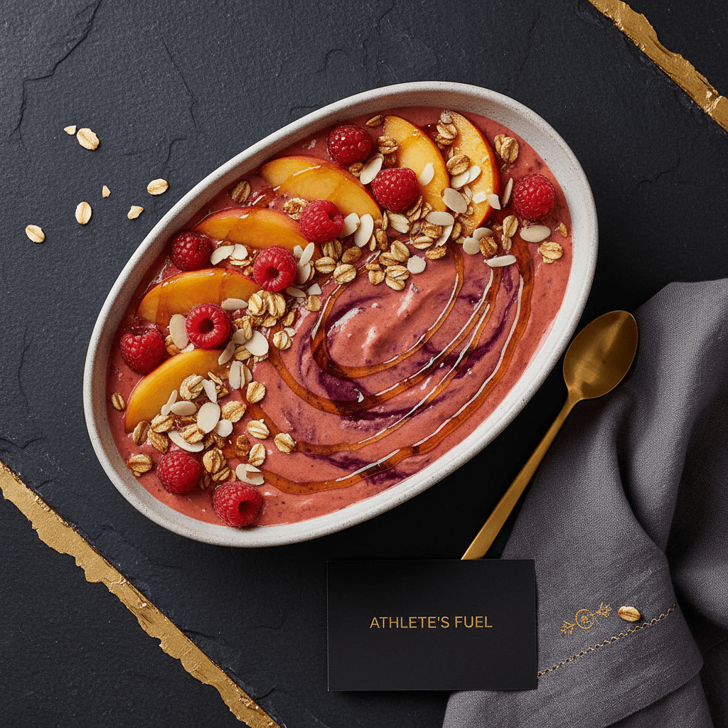 TITAN Peach Raspberry Glow Protein Fruit Bowl