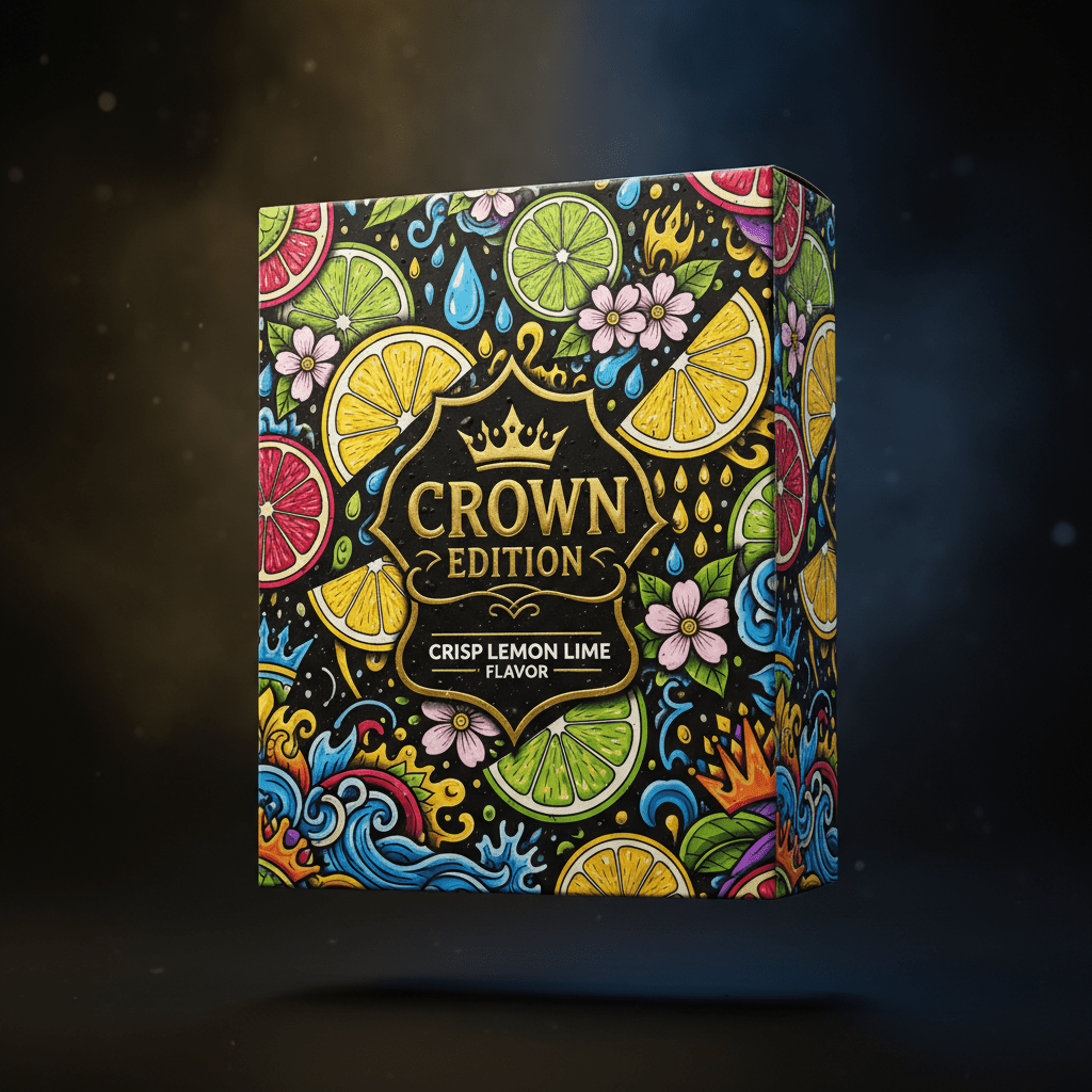 TITAN Electrolyte Hydration Packets Lemon Lime — Crown Edition bold tattoo-style artwork