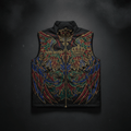 TITAN Men's Vest Jacket - Crown Edition tattoo-style artwork