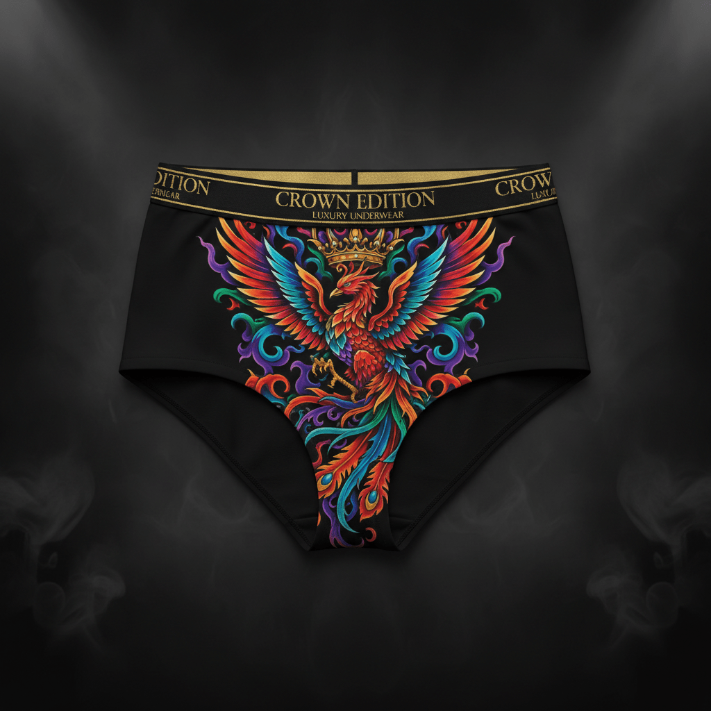 TITAN Women's Phoenix Flame Crown High-Waist Bikini — Crown Edition