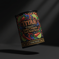 TITAN Organic High-Protein Black Bean Soup Smoky Chipotle — Crown Edition tattoo-style artwork