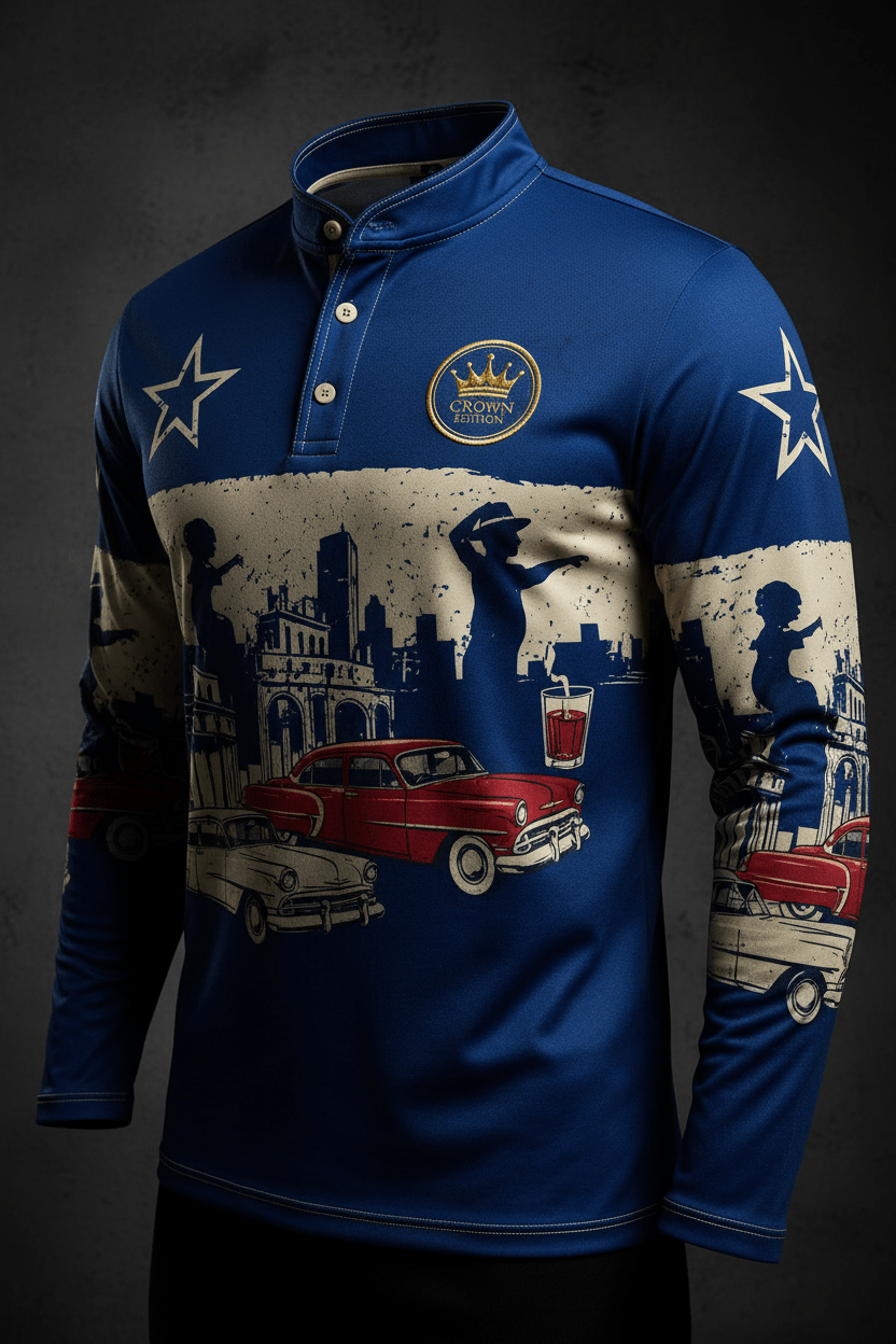 TITAN Men's Cuban Havana Henley Revolucion Edition