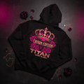 TITAN Women's Crown Edition Lounge Hoodie Hot Pink Gold