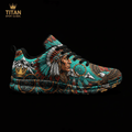 TITAN Crown Edition Color Spirit Chief Men's Running Shoe Color Tattoo Art