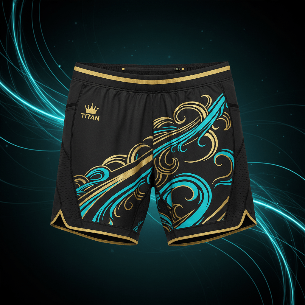 TITAN AeroFlow Running Shorts - Zero-Chafe Technology flat lay