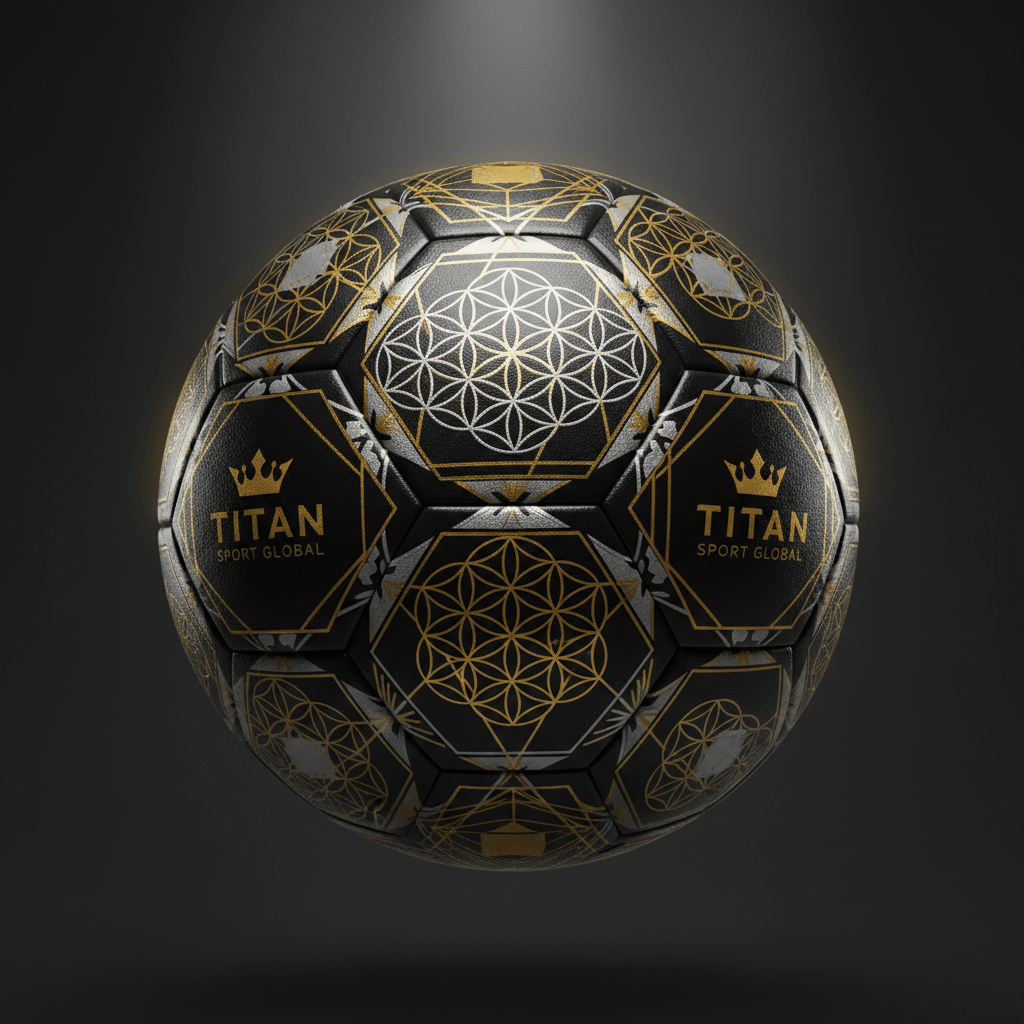 TITAN Soccer Ball Official Size 5 Thermal Bonded All-Weather Premium Match Ball