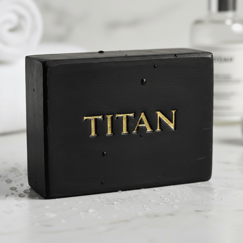 TITAN 3-in-1 Soap Bar Activated Charcoal 6 oz