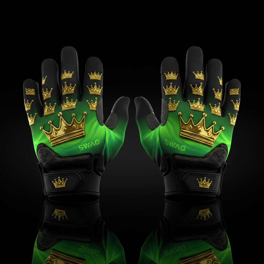 TITAN Cycling Gloves Neon Crown SWAG Edition