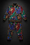 TITAN Kids Crown Edition Athletic Suit — bold tattoo-style two-piece set for children