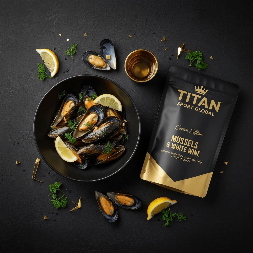 TITAN High-Protein Smoked Mussels & Herb Snack Pack