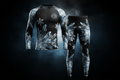 TITAN Compression Base Layer Set — Ice Frost Crystal Design
