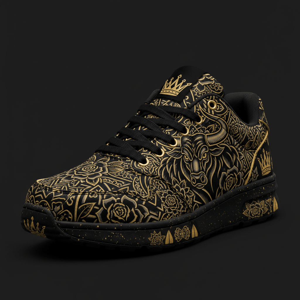 TITAN Crown Edition Iron Bull Men's Training Shoe Tattoo Art