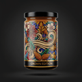 TITAN Almond Butter Classic Smooth — Crown Edition bold tattoo-style artwork