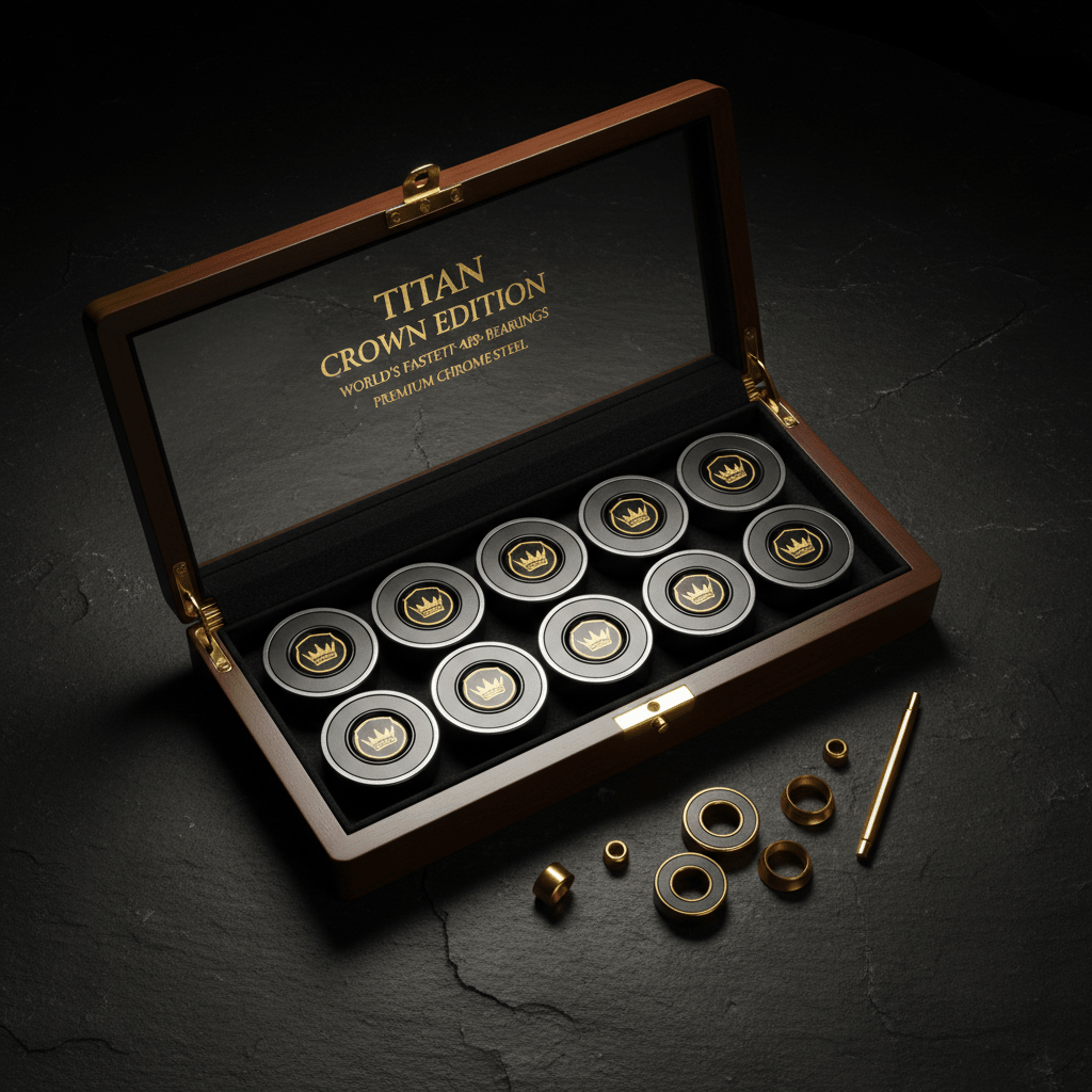 TITAN Crown Edition World's Fastest ABEC-9 Skateboard Bearings