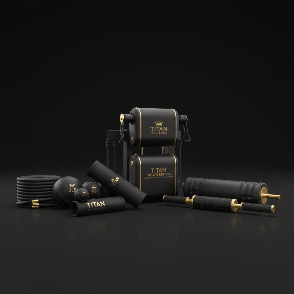 TITAN All-In-One Baseball Pitcher's Arm Care Home Gym Kit — Crown Edition