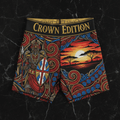 TITAN Crown Edition Tattoo Art Maasai Compression Shorts Women's Athletic Bottoms