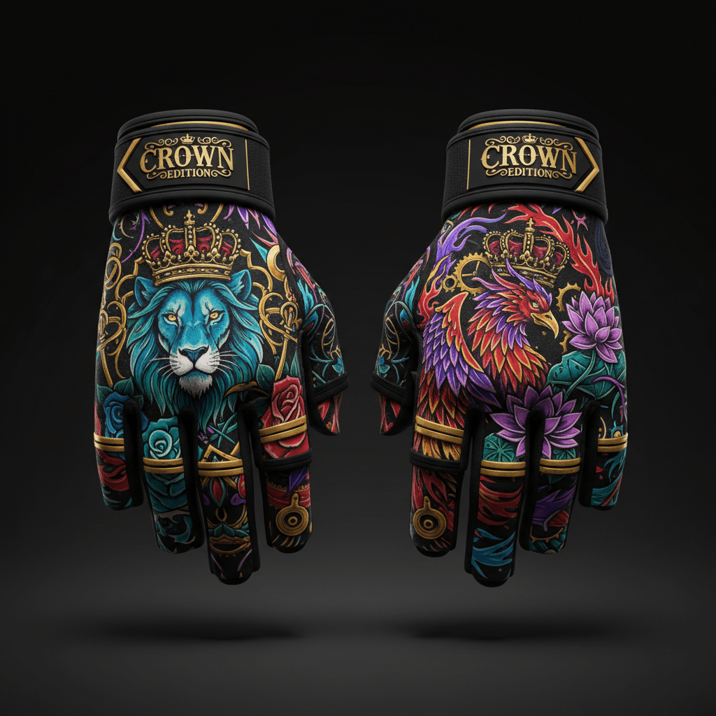 TITAN Training Gloves Fingerless - Tactical Grip Crown Edition