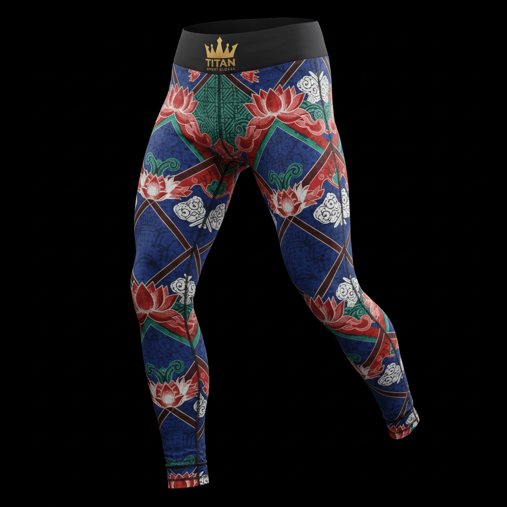 TITAN Korean Dancheong Compression Tights Crown Edition