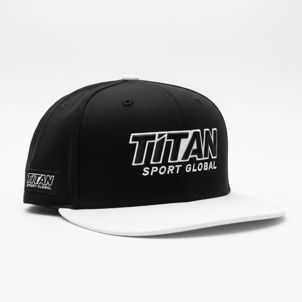 TITAN Black & White Snapback Cap - Champion Edition