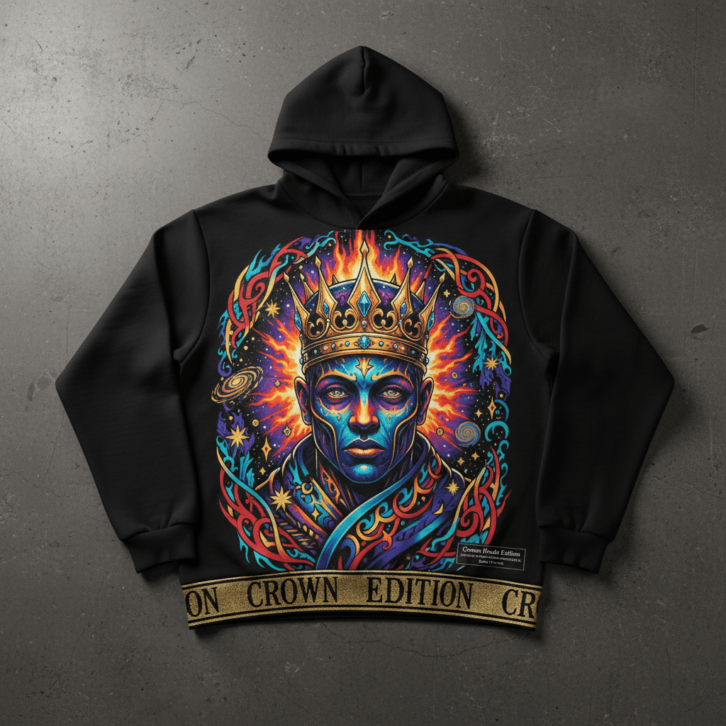 TITAN Plus Men's Cosmic King Hoodie — Inclusive Crown Finale