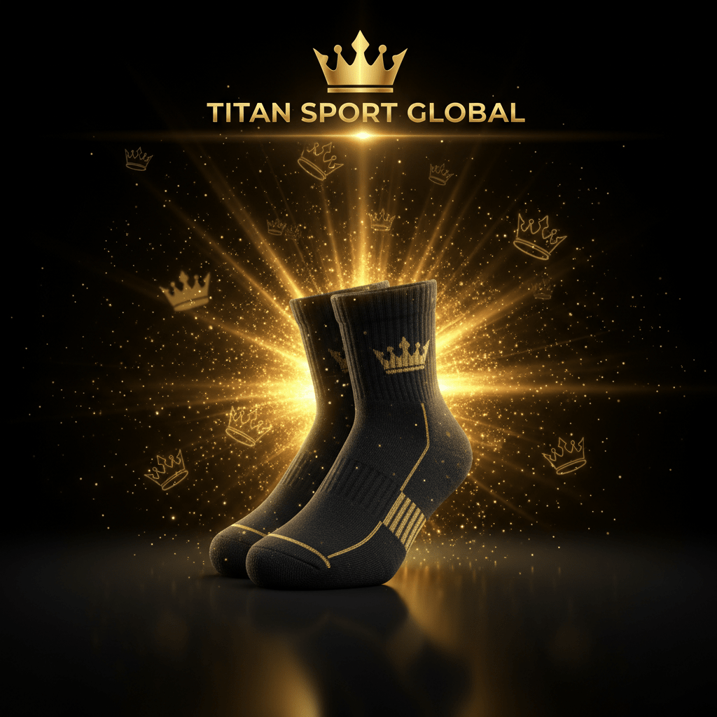 TITAN SPORT GLOBAL kids athletic sport socks 6-pack crown edition