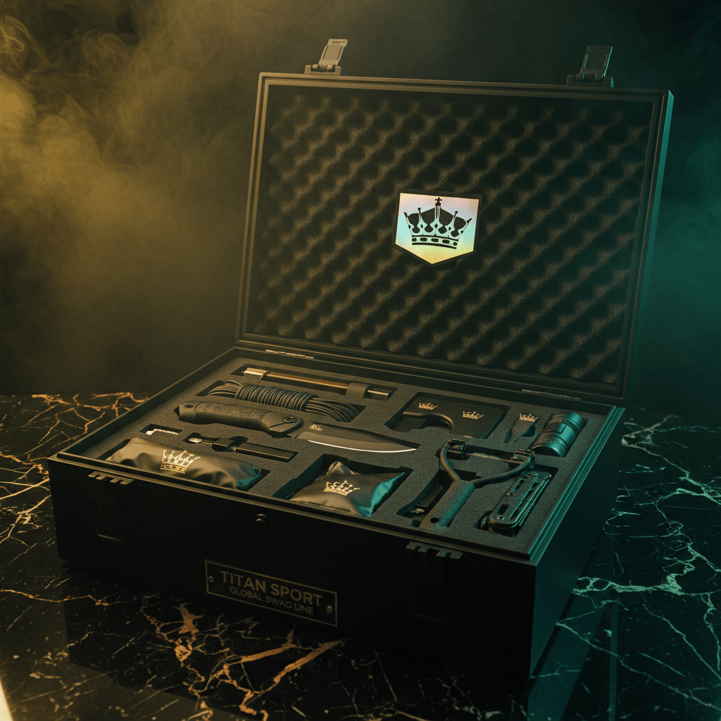 TITAN Crown Edition Tactical Survival Gift Set SWAG LINE Ultimate Anywhere Kit