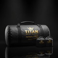 TITAN Sandbag Training Set Crown Edition — matte black with gold crown logo