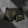 TITAN Men's Boxer Briefs Crown Edition Slate Grey Gold