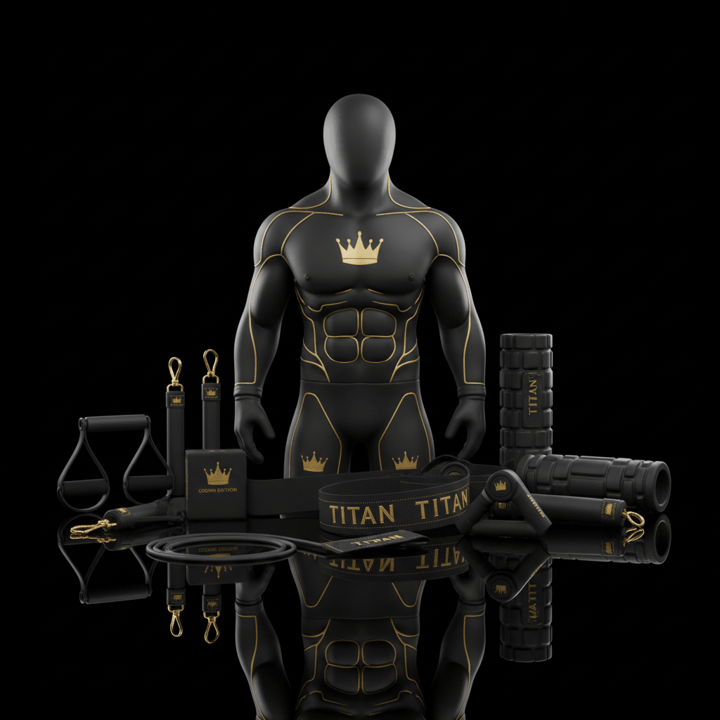TITAN All-In-One BJJ Grappler's Strength & Flexibility Home Gym Kit — Crown Edition