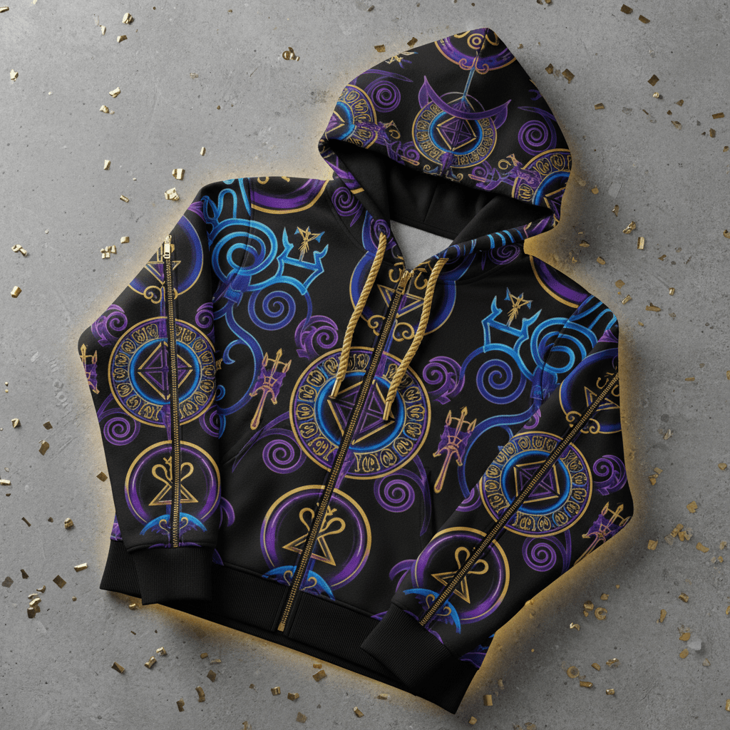 TITAN Women's Vodou Veve Spirit Hoodie — Lwa Edition