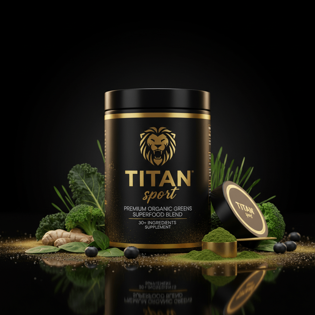 TITAN Greens Powder - Organic Superfood Blend 30+ Ingredients