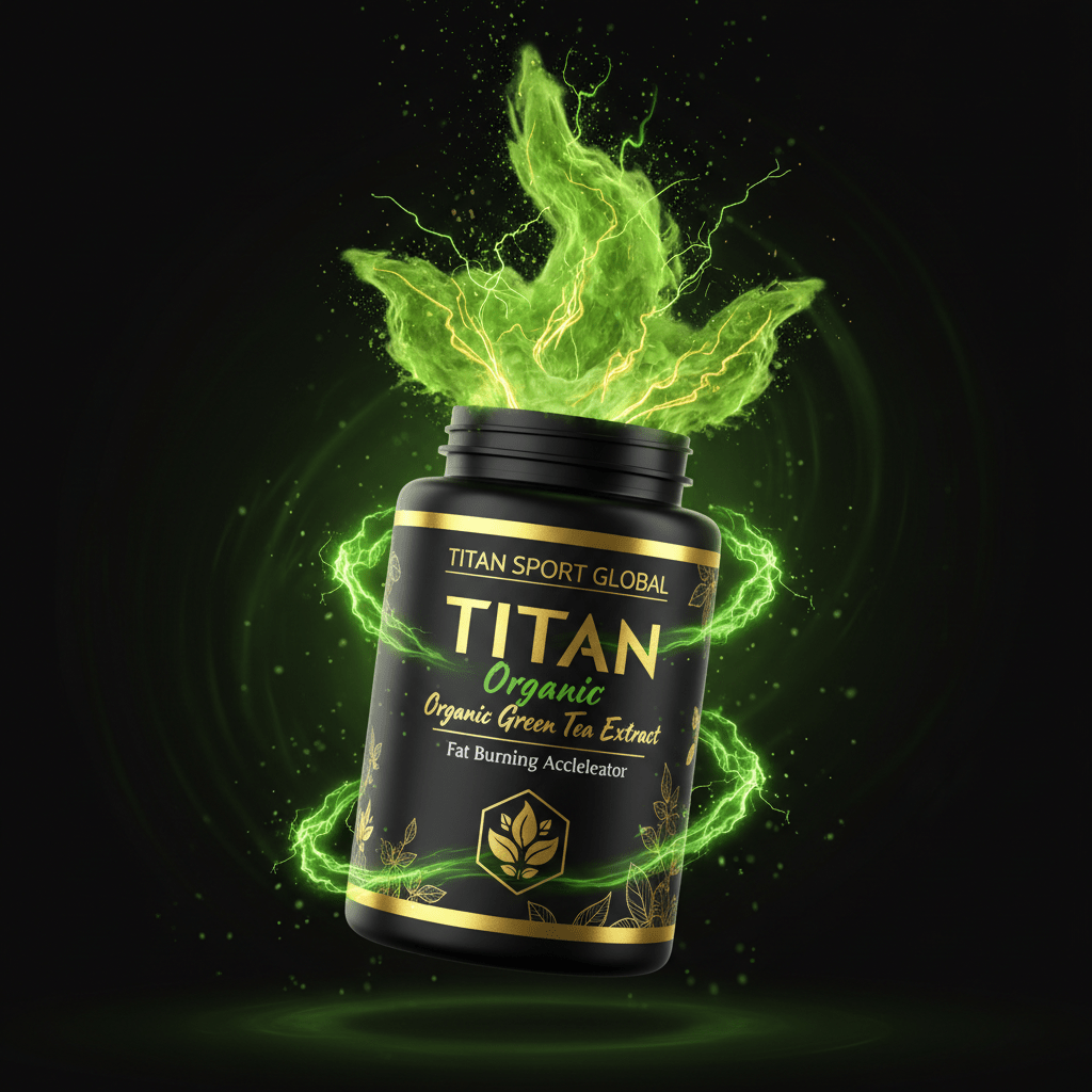 TITAN Organic Green Tea Extract - Fat Burning Accelerator supplement bottle